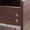 Computer Desk, 120Wx49Dx72H cm-Walnut