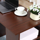 HOMCOM Computer Desk - Walnut