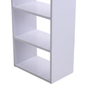 HOMCOM 120cm Computer Desk Writing Table PC Workstation Study Laptop Stationery w/ 3 Shelf & Drawers White