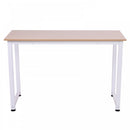 Computer Desk W/ White Metal Frame MDF, 120W x 60D x 76Hcm-Oak Grain Tone