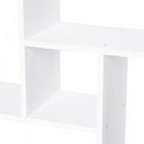 Particle Board 5-Unit Grid Bookcase w/ Melamine Foot Pads White