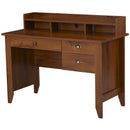 92CM Computer Desk with 3 Drawer, 3 Open Cabinet, 1 Top Shelf, Wide Tabletop, Cable Management, for Living Room, Bedroom, Office, Dorm Ample Storage Space Management Home Office