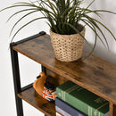 HOMCOM Shelving Unit - Brown & Black