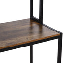 HOMCOM Shelving Unit - Brown & Black