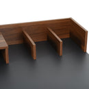 MDF Organised Compartment Home Office Desk Black