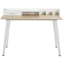 MDF Organised Compartment Home Office Desk White