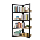 Steel Triangle Frame 4-Tier Storage Shelf Black