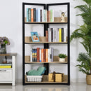 Steel Triangle Frame 4-Tier Storage Shelf Black