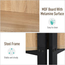 Steel Triangle Frame 4-Tier Storage Shelf Black