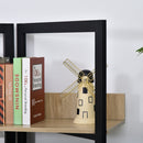 Steel Triangle Frame 4-Tier Storage Shelf Black