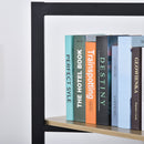 Steel Triangle Frame 4-Tier Storage Shelf Black