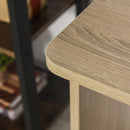 HOMCOM Wood Effect Office Desk - Brown & White