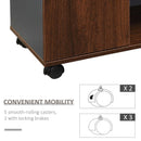File Cabinet with Rolling Wheels for Legal Letter Sized Files Printer Stand with Wooden Documents Storage Chest for Home Office Modern Mobile