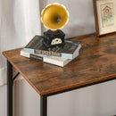 L-Shaped Computer Desk Industrial Cornor Writing Desk with Adjustable Storage Shelf Space-Saving Home Office Workstation Rustic Brown Compact Gaming