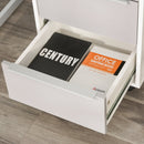 HOMCOM Filing Unit with  Central Locking System - White