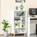 Bookcase Modern Bookshelf Display Cabinet Cube Storage Unit for Home Office Living Room Study - White