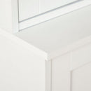 Modern Display Storage Cabinet with Adjustable Shelves for Living Room, Study, Office - White