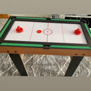 HOMCOM 4-In-1 Multi Game Table Kids Indoor Activity W/ Tennis Billiard Foosball Hockey 4 in 1 Mini Billiards Pool Set 2 Types-Multi Colour