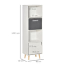 HOMCOM Shelving Unit -White