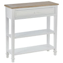 MDF Wide Drawer Console Table White