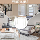 Entryway Console Table with 2 Convenient Storage Drawers, Tabletop for Display, and Vintage Design, White &