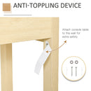 Console Sofa Table Hallway Side Desk with Storage Shelf Drawer for Entryway Living Room Bedroom Natural 2 Drawers