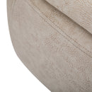 Polyester Upholstered Rhino Storage Stool Cute Decoration Footrest Wood Frame Legs w/ Padding Lid Ottoman Animal Furniture, 36H x 70L x 35Wcm-Cream