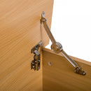 Storage Trunk Container with Lid, Chipboard-Burlywood