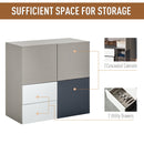 Sideboard Storage Cabinet Hallway Floor Standing Cupboard Cube with Drawers Home Living Room Bedroom Office Furniture Modern