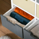 6 Drawer Storage Tower, Dresser Chest with Wood Top, Organizer Unit for Closets Bedroom Nursery Room Hallway Simple Dining & Living