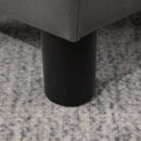 Footstool Foot Rest Small Seat Foot Rest Chair Grey Home Office with Legs 40 x 30 x 24cm Ottoman Footrest Luxury