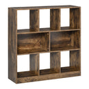 Storage Shelf 3-Tier Bookcase Display Rack Home Organizer for Home Office, Living Room, Playroom, Rustic Brown Office