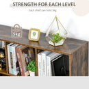Storage Shelf 3-Tier Bookcase Display Rack Home Organizer for Home Office, Living Room, Playroom, Rustic Brown Office