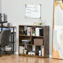 Storage Shelf 3-Tier Bookcase Display Rack Home Organizer for Home Office, Living Room, Playroom, Rustic Brown Office