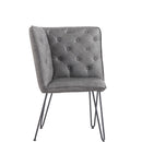 Darwen Studded Back Bench Set Grey