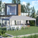 Outsunny 3 x 6 m Pop Up Gazebo Patio Party Event Heavy Duty Canopy Grey
