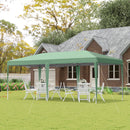 Outsunny 6 x 3M Pop Up Gazebo Patio Party Event Heavy Duty Canopy Green