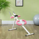 SPORTNOW Foldable Ab Machine, Abs Trainer with Adjustable Height, LCD Monitor