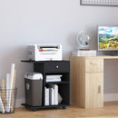 Vinsetto Desk - Table - Side Printer Stand with Wheels, Rolling Printer Cart, Black