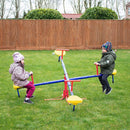Outsunny Kids Metal Seesaw Teeter Totter Children's Playground Equipment 4 Seats