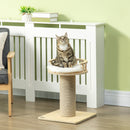 PawHut 52cm Kitty Activity Centre w/ Bed, Jute Scratching Post