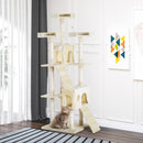 PawHut Condo Furniture Scratcher Post Pet Cat Tree Kitten Bed House Play Toy