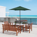 Outsunny 2m Parasol Patio Umbrella, Outdoor Sun Shade with 6 Ribs Green