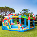 Outsunny Kids Inflatable Bouncy Castle 6 in 1 Water Slide Water Gun Air Blower