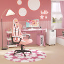Vinsetto Racing Gaming Chair w/ Lumbar Support, Gamer Office Chair, Pink