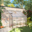 Outsunny 8.3FT X 4FT Walk-In Garden Greenhouse Aluminum Frame Polycarbonate