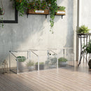 Outsunny  Aluminium Greenhouse Plants Raised Bed Vented Cold Frame Transparent