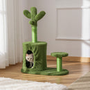 PawHut Cactus Cat Tree Tower Sisal Scratching Post Condo Perch 60 x 35 x 78 cm