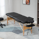 HOMCOM Salon Portable Folding Massage Table Bed Tattoo Therapy  Couch 2 Section
