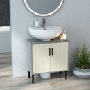 kleankin Bathroom Sink Cabinet, Under Sink Basin Storage Cupboard with Shelf